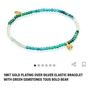 On SALE 🎟️ TOUS Bracelet with green gemstones TOUS Bold Bear
